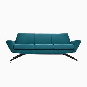 Mid-Century Modern Sofa with Metal Base by Rossi di Albizzate for Lenzi, 1950s-FN-754450