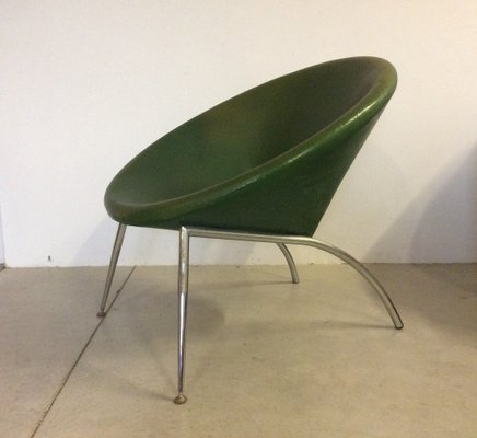 Mid-Century Modern Steel Armchair, 1980s-NPC-574813