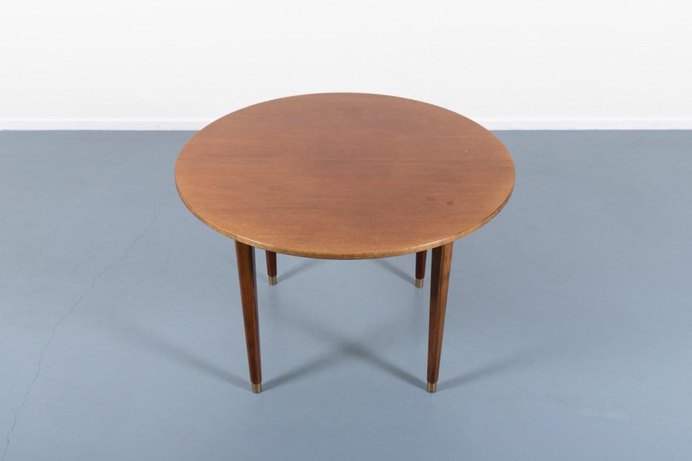 Mid-Century Modern Swedish Dining Table and Chairs by Nils Jonsson for Hugo Troeds, Set of 5