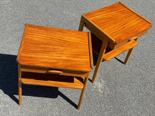 Mid-Century Modern Swedish Nightstands, Set of 2-MXB-1318416