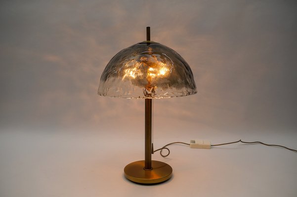 Mid-Century Modern Table Lamp in Brass and Murano Glass, 1960s-KQB-1768450