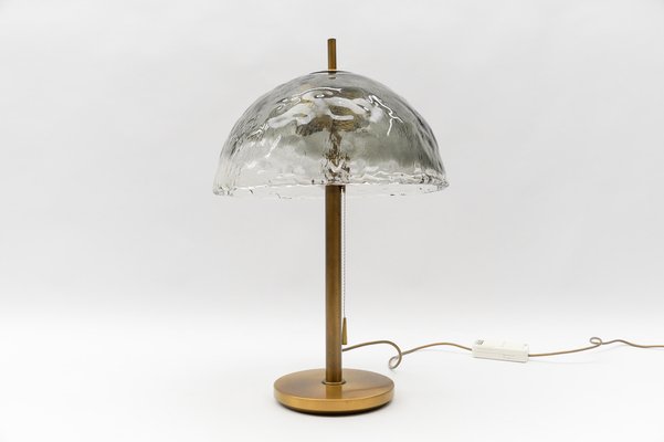 Mid-Century Modern Table Lamp in Brass and Murano Glass, 1960s-KQB-1768450