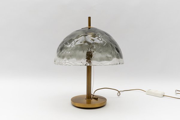 Mid-Century Modern Table Lamp in Brass and Murano Glass, 1960s-KQB-1768450