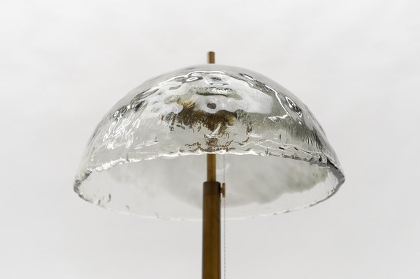 Mid-Century Modern Table Lamp in Brass and Murano Glass, 1960s-KQB-1768450