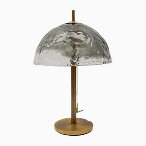 Mid-Century Modern Table Lamp in Brass and Murano Glass, 1960s-KQB-1768450