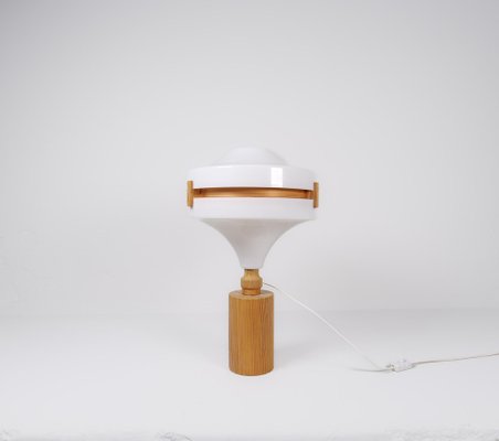 Mid-Century Modern Table Lamp in Pine and Acrylic, Sweden, 1970s-UYK-1773763