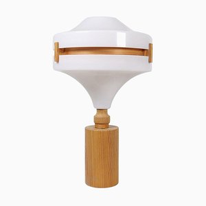 Mid-Century Modern Table Lamp in Pine and Acrylic, Sweden, 1970s-UYK-1773763