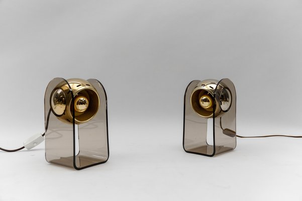 Mid-Century Modern Table Lamps in the style of Gino Sarfatti, 1960s, Set of 2-KQB-1739952