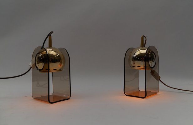 Mid-Century Modern Table Lamps in the style of Gino Sarfatti, 1960s, Set of 2-KQB-1739952