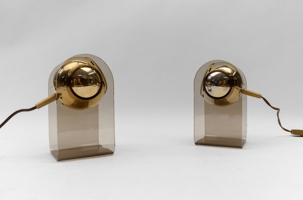 Mid-Century Modern Table Lamps in the style of Gino Sarfatti, 1960s, Set of 2-KQB-1739952