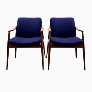 Mid-Century Modern Teak Armchairs by Hartmut Lohmeyer for Wilkhahn, 1950s, Set of 2-DOY-1782780