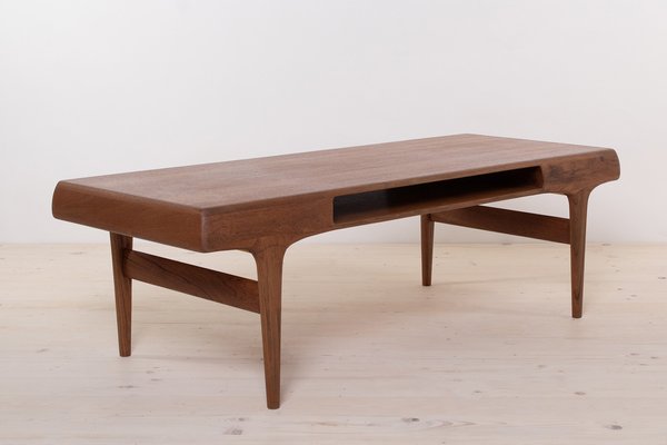 Mid-Century Modern Teak Coffee Table attributed to Johannes Andersen, 1960s-WZF-1751870