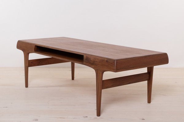 Mid-Century Modern Teak Coffee Table attributed to Johannes Andersen, 1960s-WZF-1751870