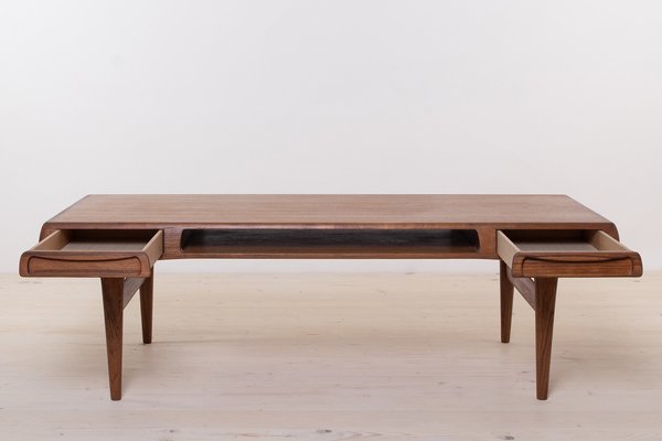 Mid-Century Modern Teak Coffee Table attributed to Johannes Andersen, 1960s-WZF-1751870