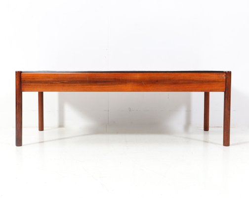 Mid-Century Modern Teak Coffee Table with Slate Top, 1960s-MY-1799114