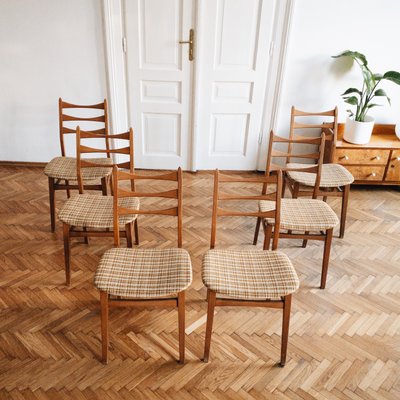 Mid-Century Modern Teak Dining Chairs from Bähre Mignon Möbel, 1960s, Set of 6-KND-1063930