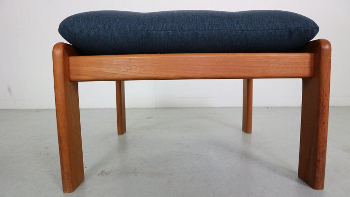 Mid-Century Modern Teak Easy Lounge Chair & Ottoman from Emc Møbler, Denmark, 1960, Set of 2-DT-2026193