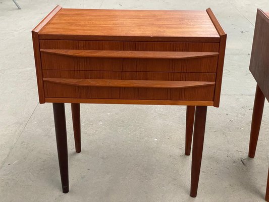 Mid-Century Modern Teak Nightstands, Denmark, 1962, Set of 2-MXB-1755004