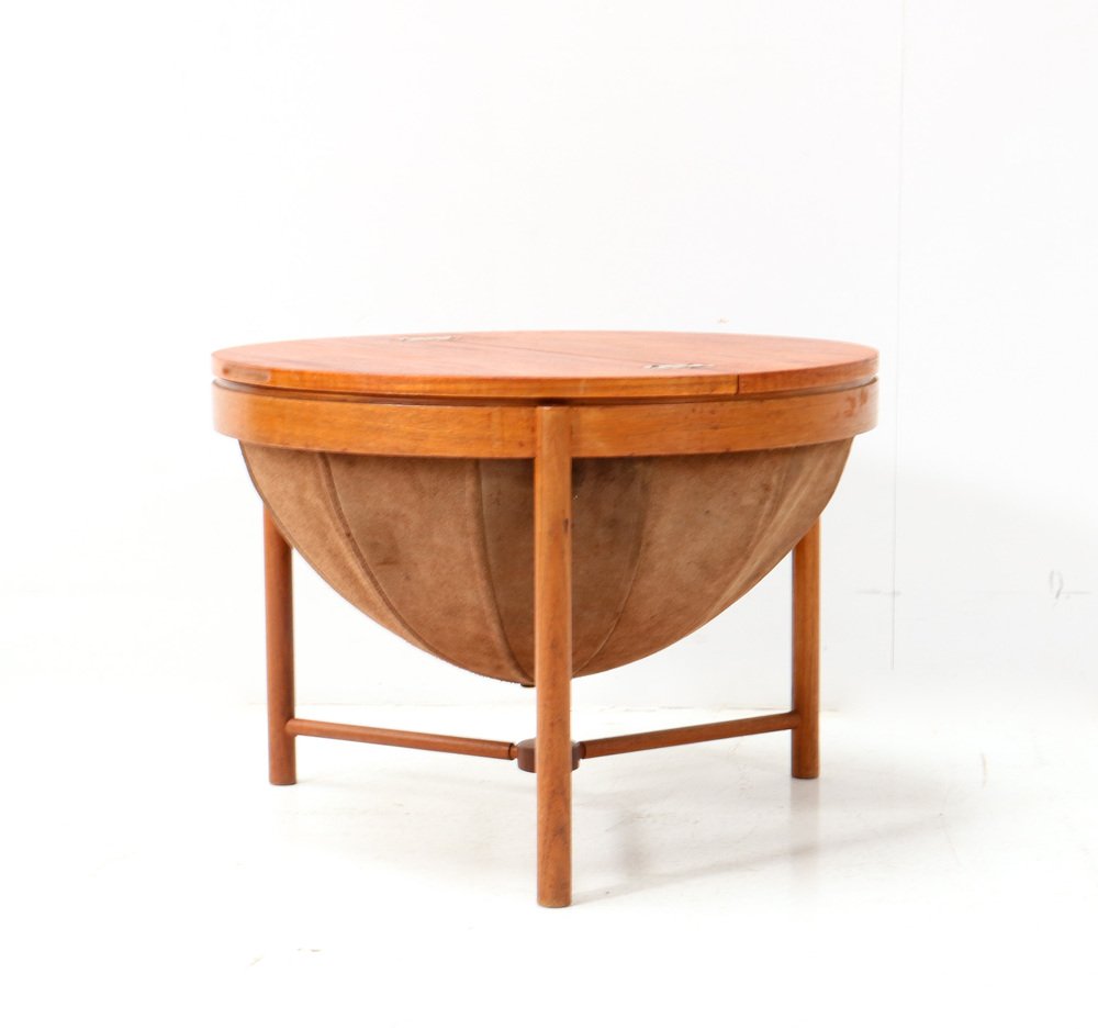 Mid-Century Modern Teak Sewing Table by Rastad & Relling for Rasmus Solberg, 1960s