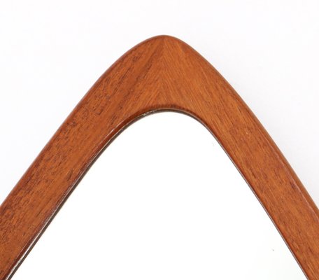 Mid-Century Modern Teak Wall Mirror, Denmark, 1950s-MY-1338123