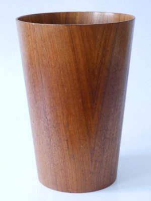 Mid-Century Modern Teak Waste Paper Bin by Martin Åberg for Servex, Sweden, 1960s-WPT-1765993