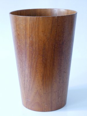 Mid-Century Modern Teak Waste Paper Bin by Martin Åberg for Servex, Sweden, 1960s-WPT-1765993