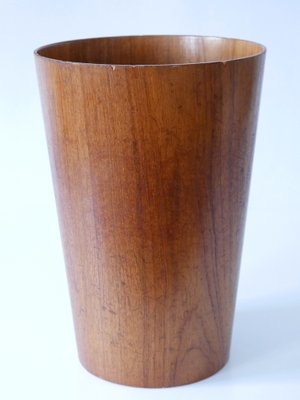 Mid-Century Modern Teak Waste Paper Bin by Martin Åberg for Servex, Sweden, 1960s-WPT-1765993