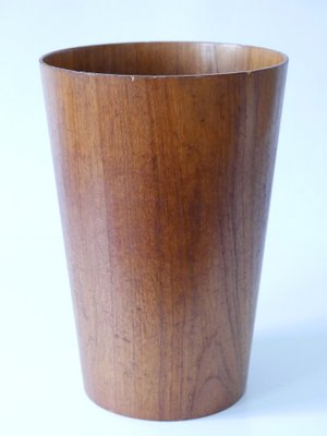 Mid-Century Modern Teak Waste Paper Bin by Martin Åberg for Servex, Sweden, 1960s-WPT-1765993