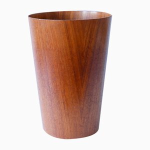 Mid-Century Modern Teak Waste Paper Bin by Martin Åberg for Servex, Sweden, 1960s-WPT-1765993