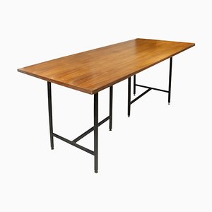 Mid-Century Modern Teak Wooden Desk, Italy, 1950s-UZ-1324588