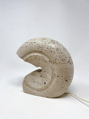 Mid-Century Modern Travertine Table Lamp by Giuliano Cesari, Italy, 1970-FGA-1750855