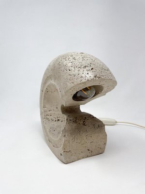 Mid-Century Modern Travertine Table Lamp by Giuliano Cesari, Italy, 1970-FGA-1750855