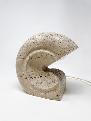 Mid-Century Modern Travertine Table Lamp by Giuliano Cesari, Italy, 1970-FGA-1750855