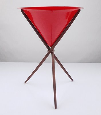 Mid-Century Modern Tripod Bowl- Planter, Denmark, 1950s-FUP-1730463