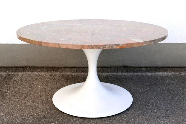 Mid-Century Modern Tulip Base Marble Coffee Table by Honsel Germany, 1960s-WPT-915062