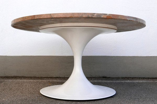 Mid-Century Modern Tulip Base Marble Coffee Table by Honsel Germany, 1960s-WPT-915062