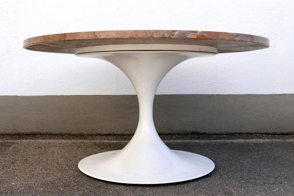 Mid-Century Modern Tulip Base Marble Coffee Table by Honsel Germany, 1960s-WPT-915062