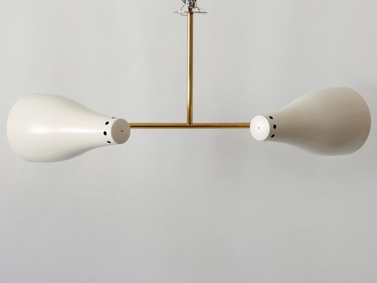 Mid-Century Modern Two-Armed Sputnik Pendant Lamp, Austria, 1950s-WPT-1210221