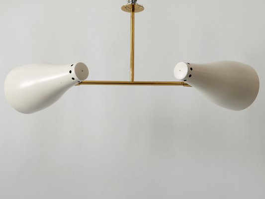 Mid-Century Modern Two-Armed Sputnik Pendant Lamp, Austria, 1950s-WPT-1210221