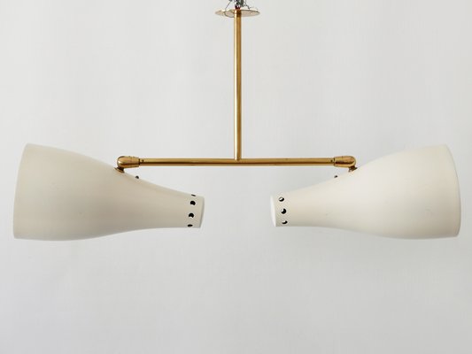 Mid-Century Modern Two-Armed Sputnik Pendant Lamp, Austria, 1950s-WPT-1210221