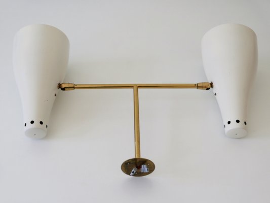 Mid-Century Modern Two-Armed Sputnik Pendant Lamp, Austria, 1950s-WPT-1210221