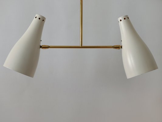 Mid-Century Modern Two-Armed Sputnik Pendant Lamp, Austria, 1950s-WPT-1210221