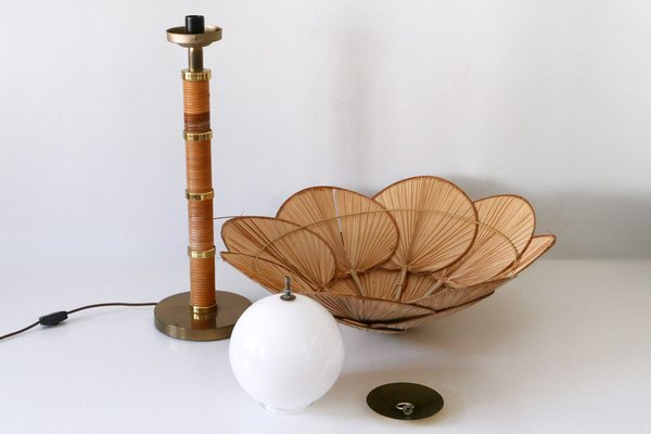 Mid-Century Modern Uchiwa Table Lamp by Miranda Ab Sweden, 1960s-WPT-1815358