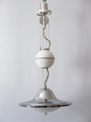 Mid-Century Modern UFO Counterweight Pendant Lamp, Italy, 1960s-WPT-1362311