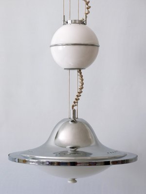 Mid-Century Modern UFO Counterweight Pendant Lamp, Italy, 1960s-WPT-1362311