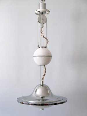 Mid-Century Modern UFO Counterweight Pendant Lamp, Italy, 1960s-WPT-1362311