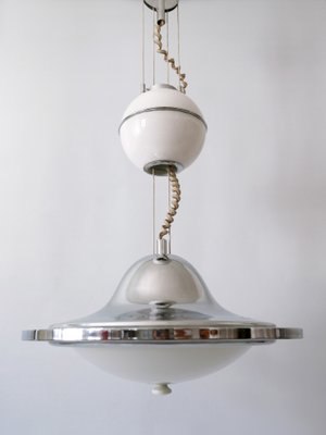 Mid-Century Modern UFO Counterweight Pendant Lamp, Italy, 1960s-WPT-1362311