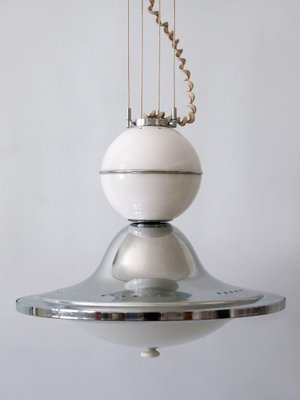 Mid-Century Modern UFO Counterweight Pendant Lamp, Italy, 1960s-WPT-1362311