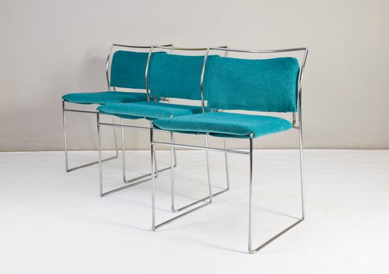 Mid-Century Modern Velvet Tulu Chairs by Kazuhide Takahama for to Simon Gavina, 1970s, Set of 6-IJF-1756521