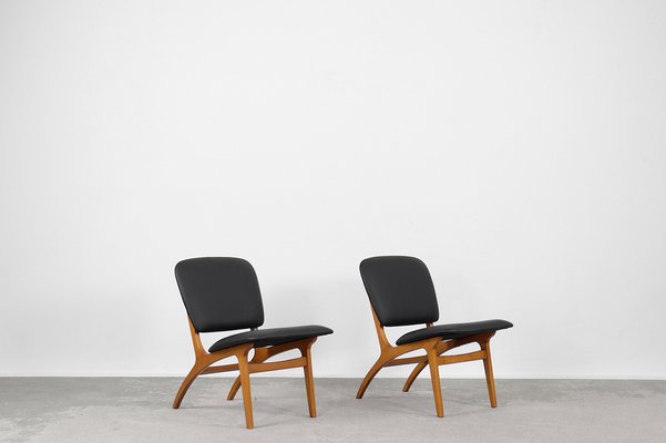 Mid-Century Modern Vintage Swedish Jylland Chairs from Jio Möbler, 1953, Set of 2-ZAA-1014902